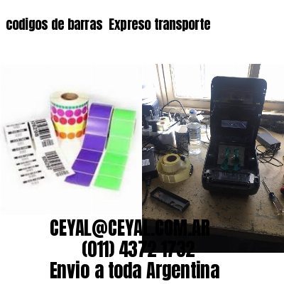 codigos de barras 	Expreso transporte
