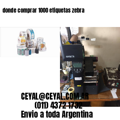donde comprar 1000 etiquetas zebra