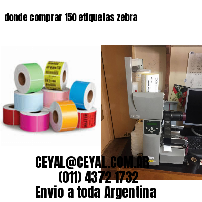 donde comprar 150 etiquetas zebra