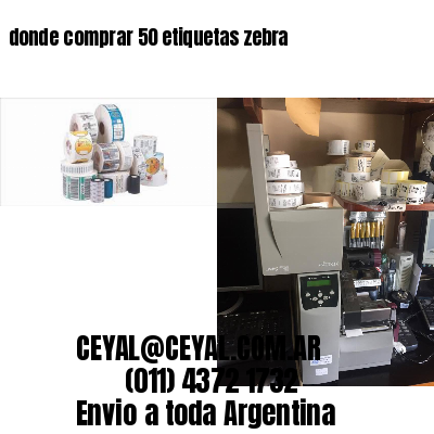 donde comprar 50 etiquetas zebra