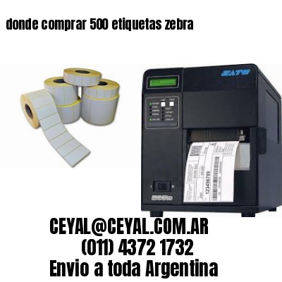 donde comprar 500 etiquetas zebra