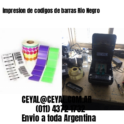 impresion de codigos de barras Rio Negro