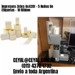 impresora Zebra Gc420t – 5 Rollos De Etiquetas – 10 Ribbon