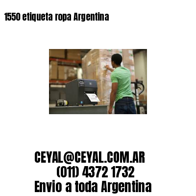 1550 etiqueta ropa Argentina