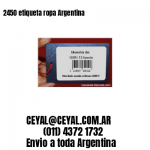 2450 etiqueta ropa Argentina