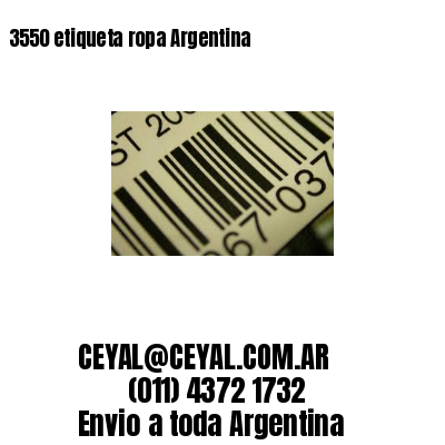 3550 etiqueta ropa Argentina