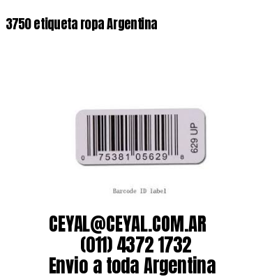 3750 etiqueta ropa Argentina