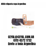 4550 etiqueta ropa Argentina