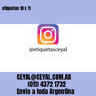 etiquetas 10 x 11