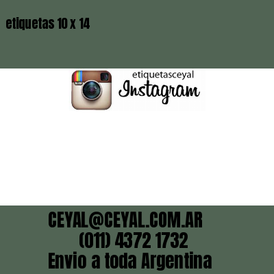 etiquetas 10 x 14