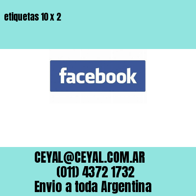 etiquetas 10 x 2
