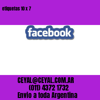 etiquetas 10 x 7