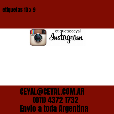 etiquetas 10 x 9