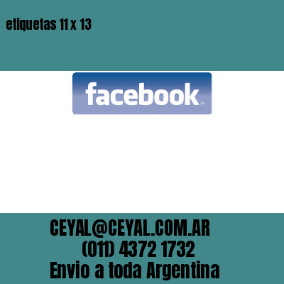 etiquetas 11 x 13