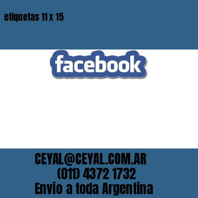 etiquetas 11 x 15