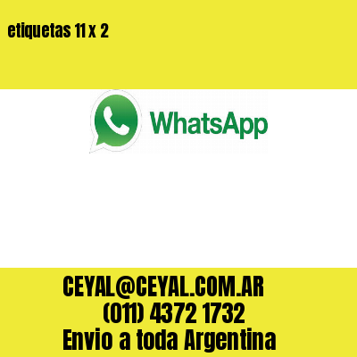 etiquetas 11 x 2