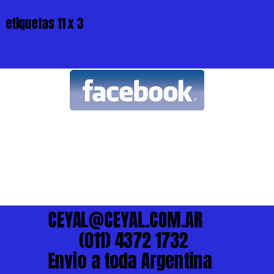 etiquetas 11 x 3