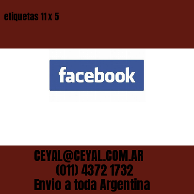 etiquetas 11 x 5