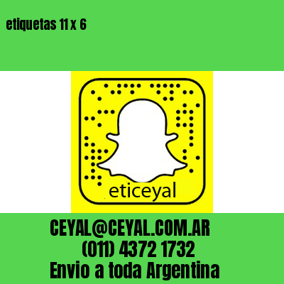 etiquetas 11 x 6