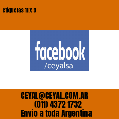 etiquetas 11 x 9