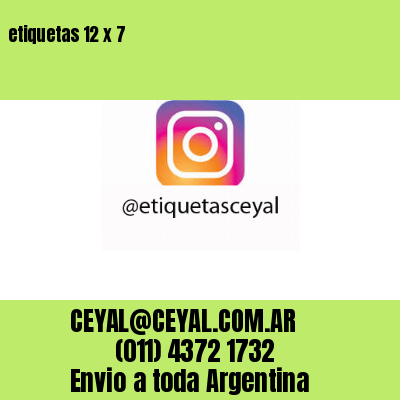 etiquetas 12 x 7