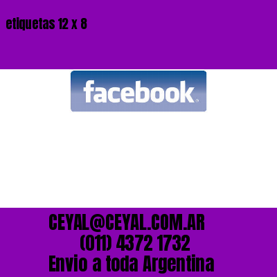 etiquetas 12 x 8