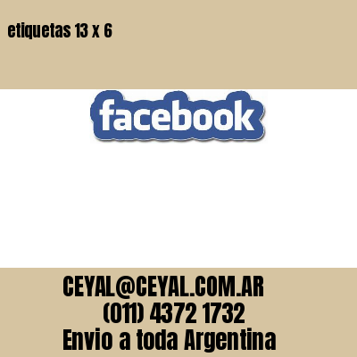 etiquetas 13 x 6