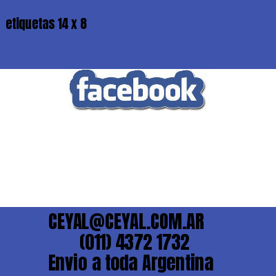 etiquetas 14 x 8