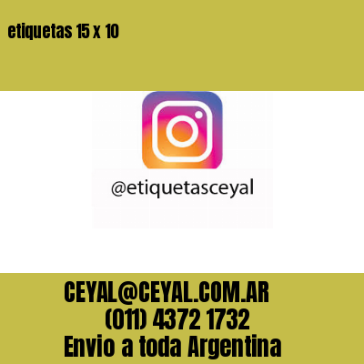 etiquetas 15 x 10