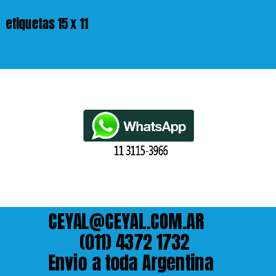etiquetas 15 x 11