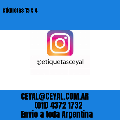 etiquetas 15 x 4