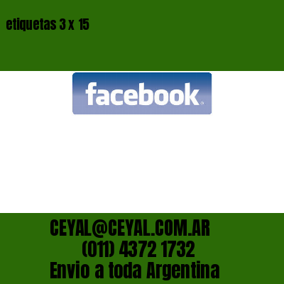 etiquetas 3 x 15