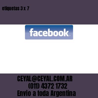 etiquetas 3 x 7