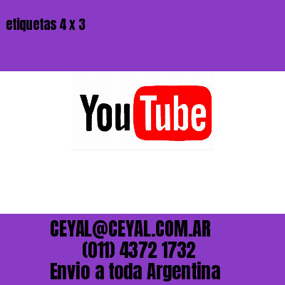 etiquetas 4 x 3