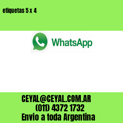 etiquetas 5 x 4