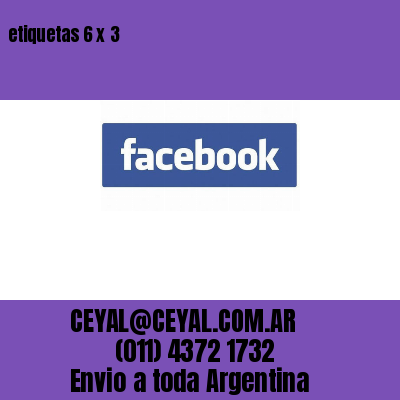 etiquetas 6 x 3