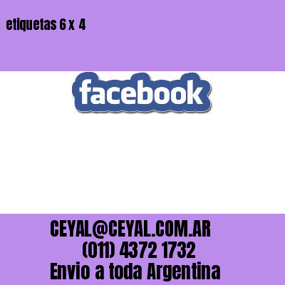 etiquetas 6 x 4