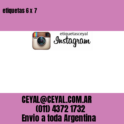 etiquetas 6 x 7