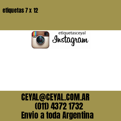etiquetas 7 x 12