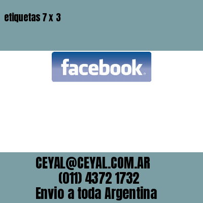 etiquetas 7 x 3