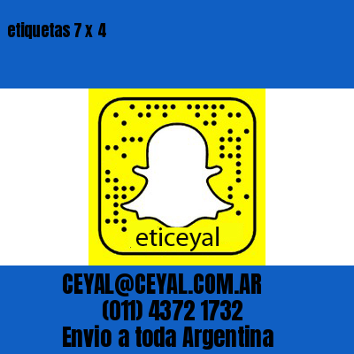 etiquetas 7 x 4