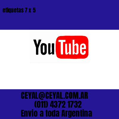 etiquetas 7 x 5