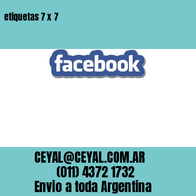 etiquetas 7 x 7