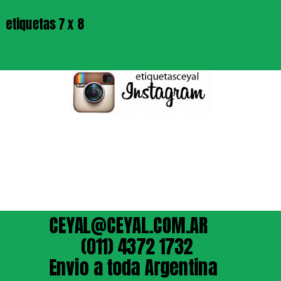 etiquetas 7 x 8