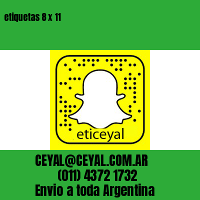 etiquetas 8 x 11