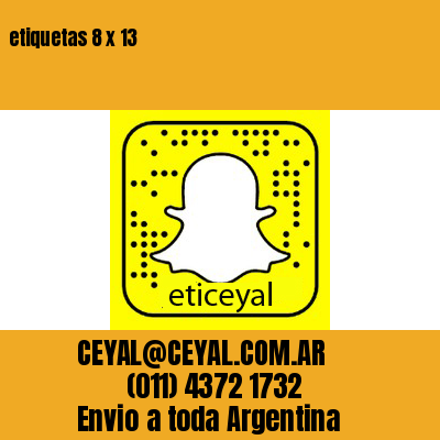 etiquetas 8 x 13