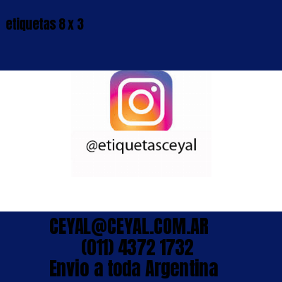 etiquetas 8 x 3