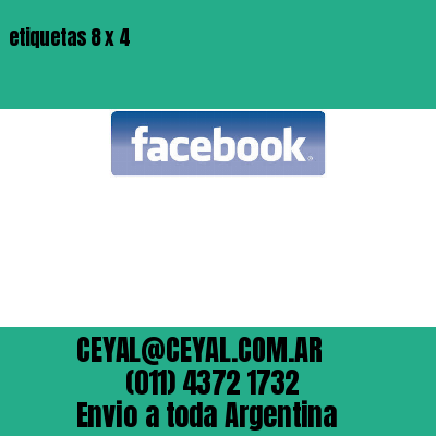 etiquetas 8 x 4