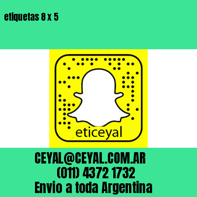 etiquetas 8 x 5