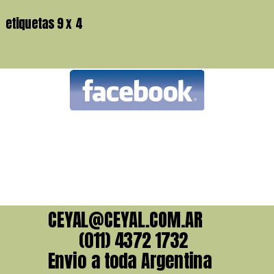 etiquetas 9 x 4